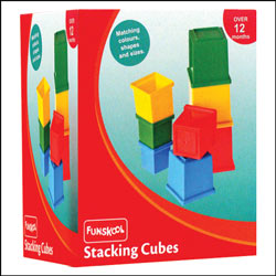 "Funskool Stacking Cubes (1072100)-code001 - Click here to View more details about this Product